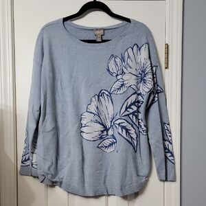 Chico's Light Blue Knit Sweater